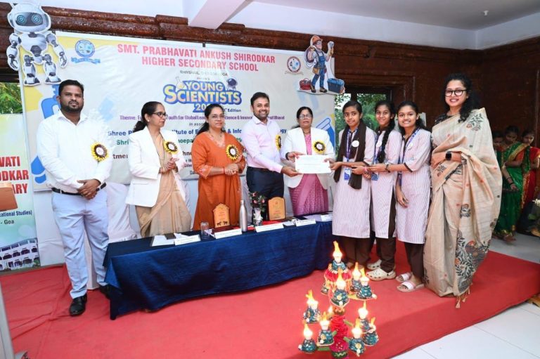 2nd Place at All Goa Inter Higher Secondary “Young Scientist 2025” organized by Shiroda Higher Secondary.