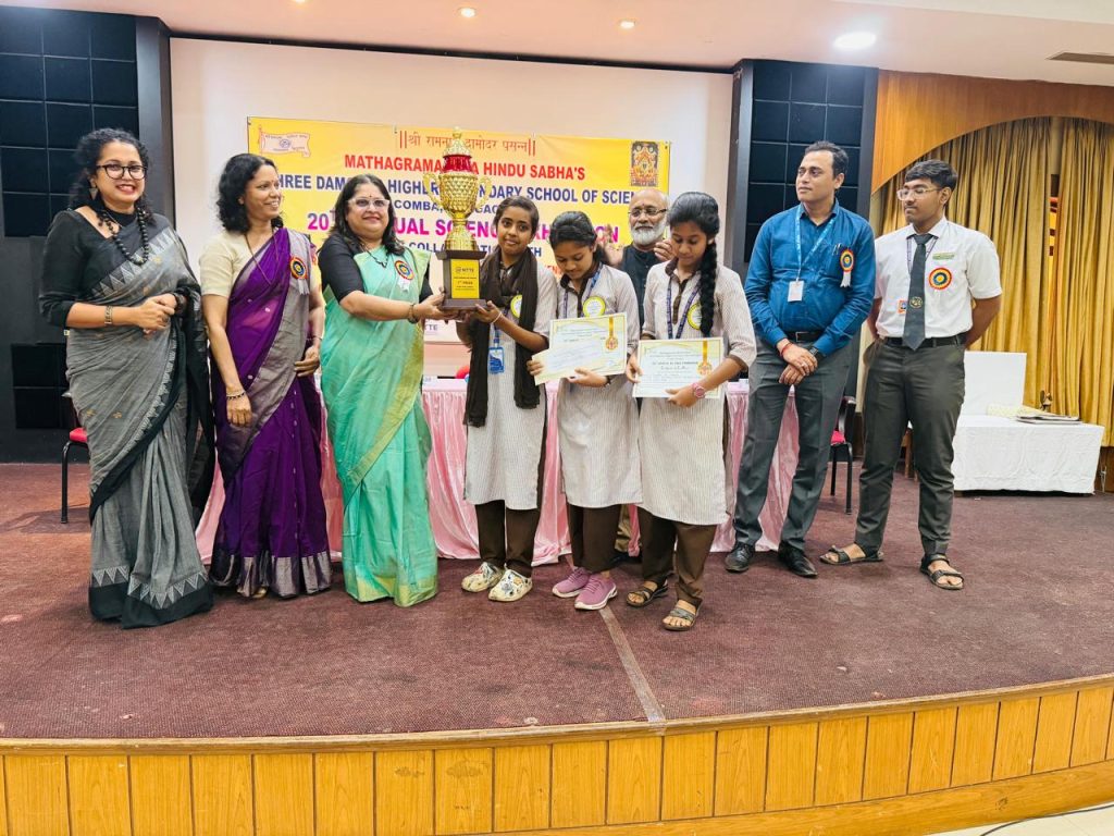 1ST Place at All Goa Inter Higher Secondary Annual Science Exhibition organized by Damodar Higher Secondary