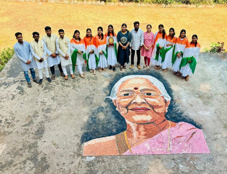 Group Picture with the Students And Teacher's.