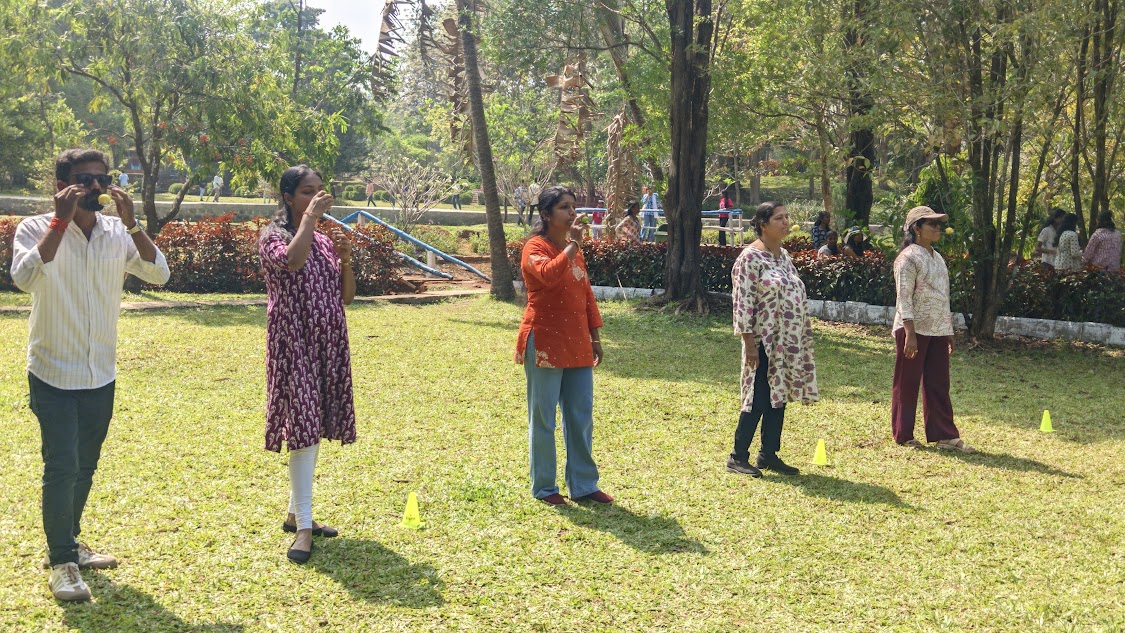 Teachers experiencing different games..